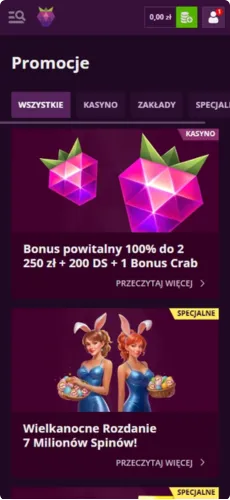 Malina Casino logowanie