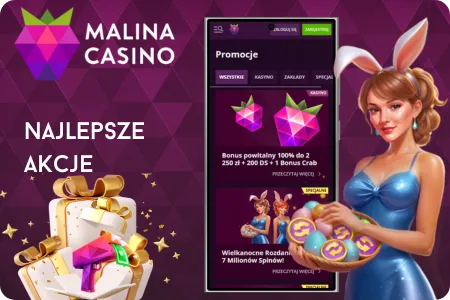 Akcje Malina Casino