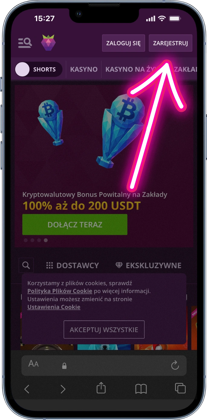 Przycisk rejestracji