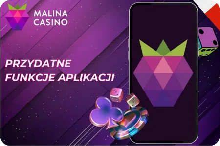 Funkcje aplikacji malina casino mobile