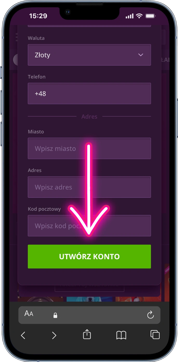 Utwórz konto