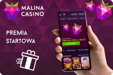 Malina Casino Premia startowa