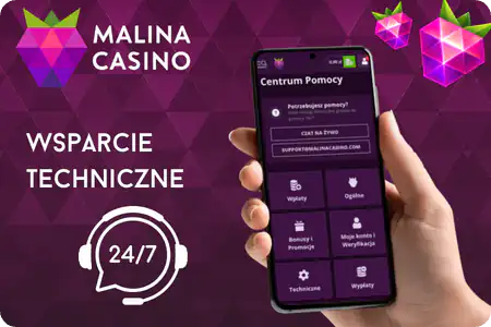 Malina Casino Wsparcie techniczne